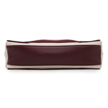 Load image into Gallery viewer, BALENCIAGA NavyCabas Natural/Bordeaux390346 Canvas Leather Size XS
