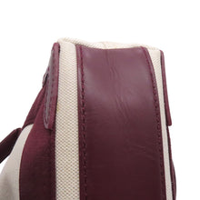 Load image into Gallery viewer, BALENCIAGA NavyCabas Natural/Bordeaux390346 Canvas Leather Size XS
