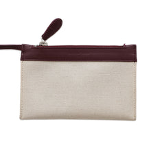 Load image into Gallery viewer, BALENCIAGA NavyCabas Natural/Bordeaux390346 Canvas Leather Size XS
