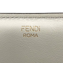 将图像加载到图库查看器中，FENDI Flip White8BT306 Leather Size Small
