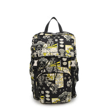 将图像加载到图库查看器中，PRADA ★Comic Backpack Black Nylon
