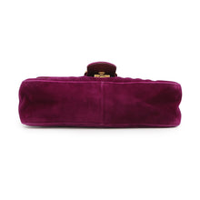 将图像加载到图库查看器中，GUCCI GG Marmont ChainShoulder Bag Purple443497 Velour Leather
