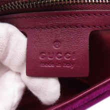 将图像加载到图库查看器中，GUCCI GG Marmont ChainShoulder Bag Purple443497 Velour Leather
