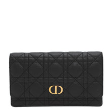 Load image into Gallery viewer, Dior ★Caro Cannage Chain Wallet BlackS5134UWHC_M900 Leather
