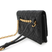 Load image into Gallery viewer, Dior Caro Canage Chain Wallet BlackS5134UWHC_M900 Leather
