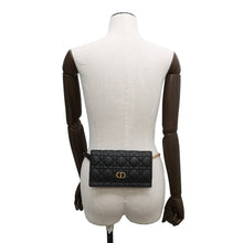 Load image into Gallery viewer, Dior ★Caro Cannage Chain Wallet BlackS5134UWHC_M900 Leather
