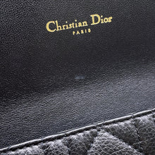 Load image into Gallery viewer, Dior ★Caro Cannage Chain Wallet BlackS5134UWHC_M900 Leather

