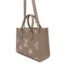 Load image into Gallery viewer, LOUIS VUITTON Onthego Tourterelle claimM45779 Bicolor Monogram Empreinte Leather Monogram Giant Size PM
