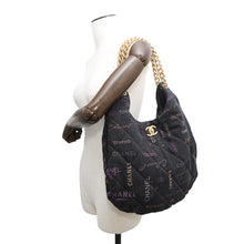 Load image into Gallery viewer, CHANEL Matelasse Hobo Shoulder Bag Black/MulticolorAS3127 Denim
