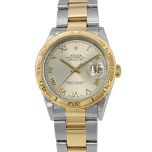 将图像加载到图库查看器中，ROLEX Datejust Thunderbird W36mm Stainless Steel K18YG Gray Dial16263
