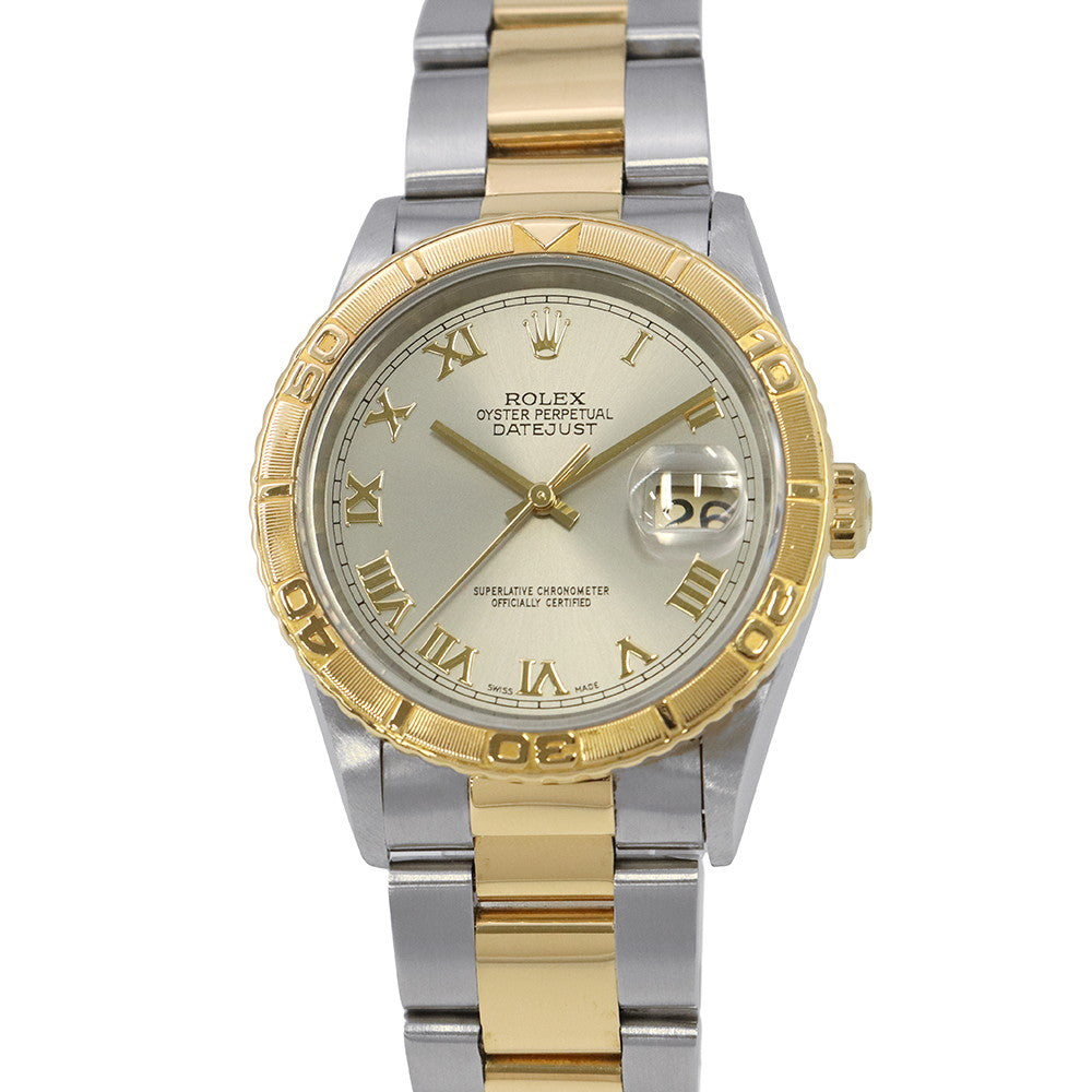 ROLEX Datejust Thunderbird W36mm Stainless Steel K18YG Gray Dial16263