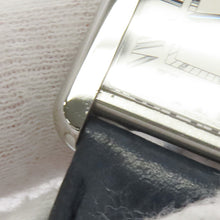 将图像加载到图库查看器中，CARTIER Tank SoloSM H31mm×W24.4mm Stainless Steel Leather Silver DialWSTA0030
