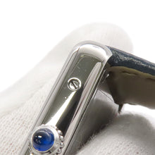 将图像加载到图库查看器中，CARTIER Tank SoloSM H31mm×W24.4mm Stainless Steel Leather Silver DialWSTA0030
