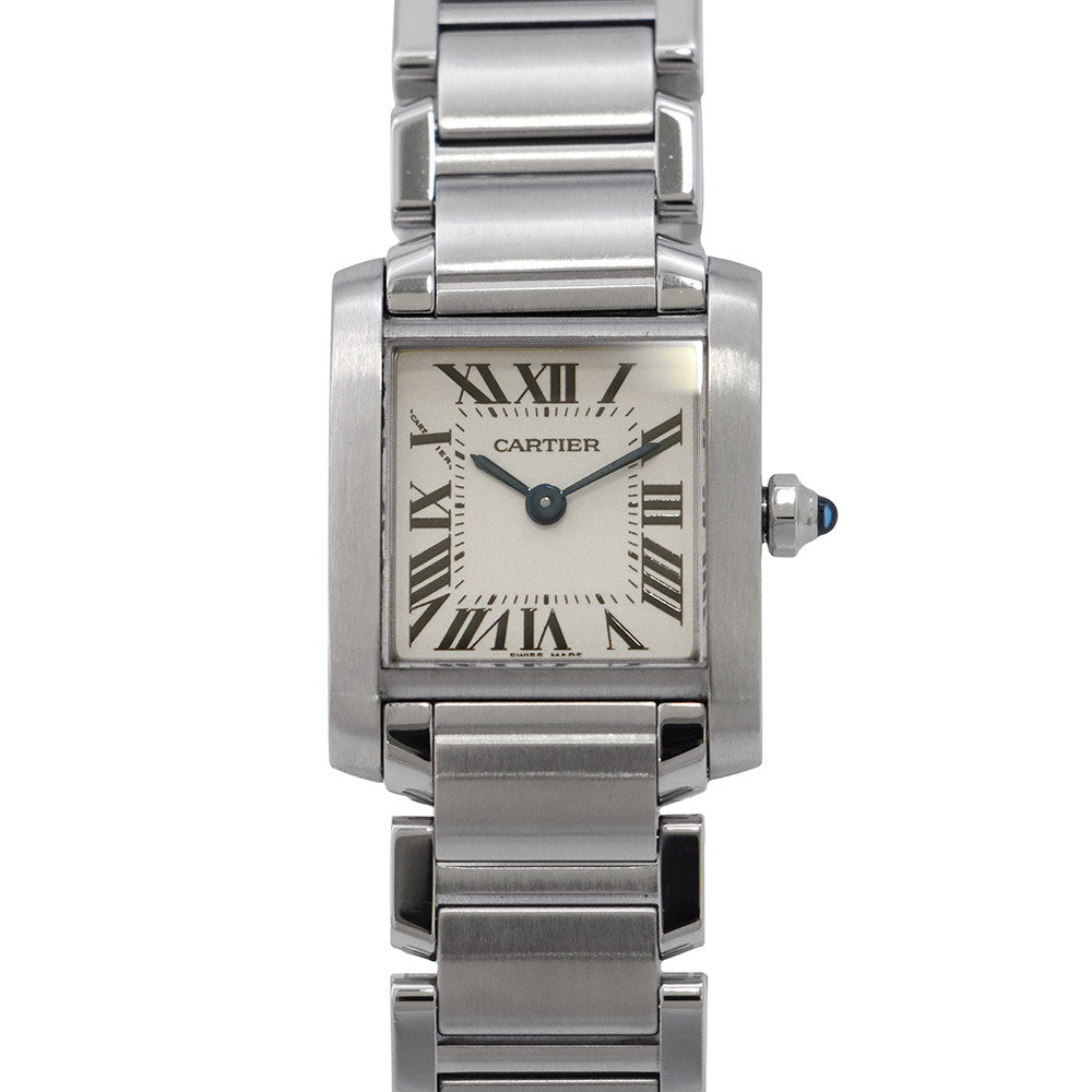 CARTIER Tank Francaise SM H25mm×W20mm Stainless Steel Silver DialW51008Q3