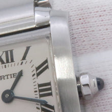 将图像加载到图库查看器中，CARTIER Tank Francaise SM H25mm×W20mm Stainless Steel Silver DialW51008Q3
