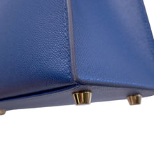 Load image into Gallery viewer, HERMES Kelly Sellier Blue Tie Veau Madame Size 25
