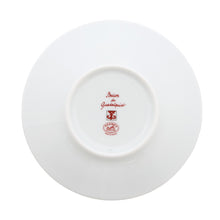 Load image into Gallery viewer, HERMES Guadalquivir Cup &amp; Saucer 2 Customer Set White/Red Porcelain
