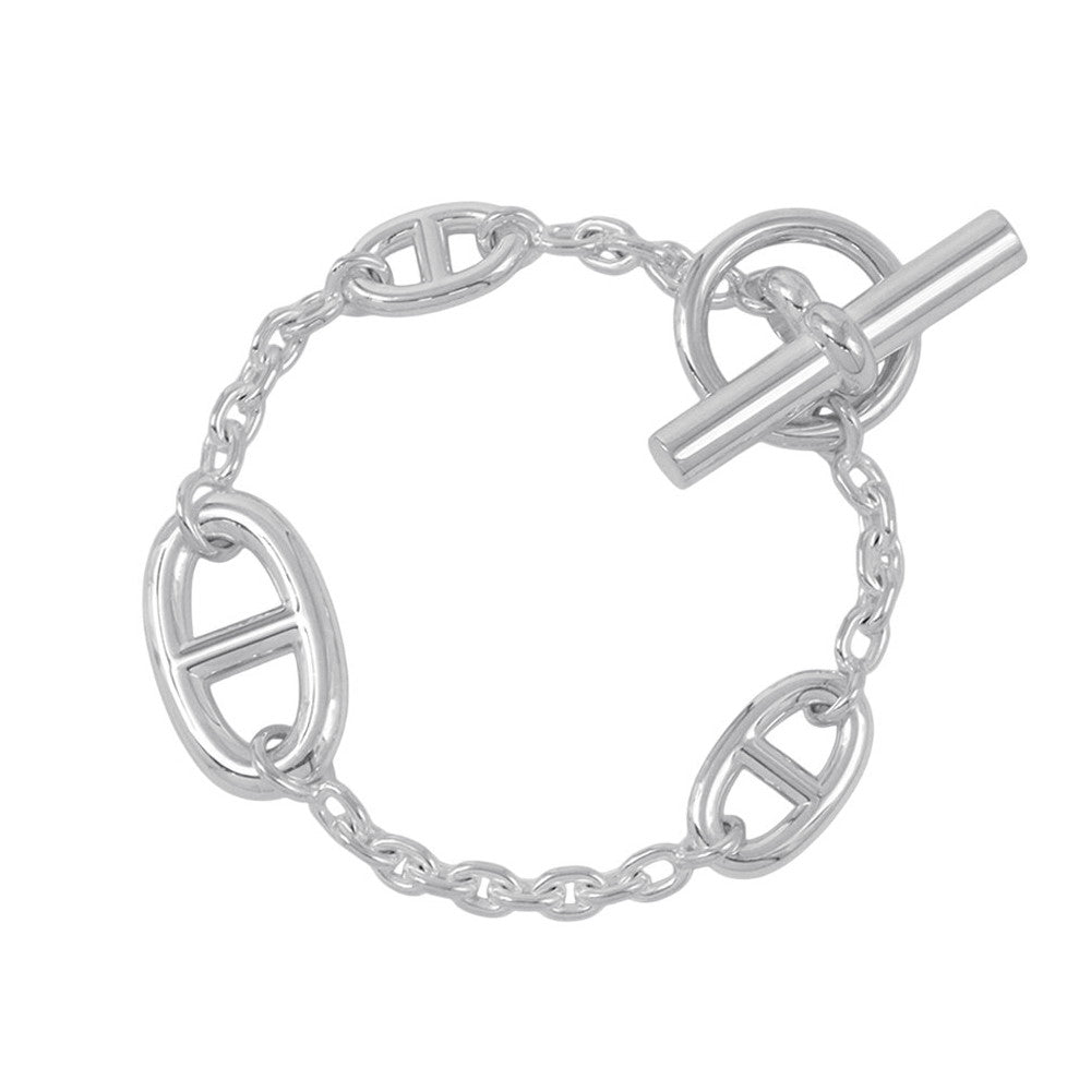 HERMES Chaine d'Ancre Farandole Bracelet Size SH SV925