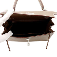 将图像加载到图库查看器中，HERMES Kelly Sellier Etoupe Epsom Size 25
