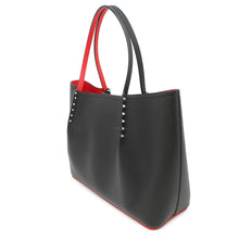 将图像加载到图库查看器中，Christian Louboutin Baroque Tote Black3205187 Calf Leather Size Large
