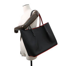 将图像加载到图库查看器中，Christian Louboutin Baroque Tote Black3205187 Calf Leather Size Large

