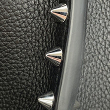 将图像加载到图库查看器中，Christian Louboutin Baroque Tote Black3205187 Calf Leather Size Large
