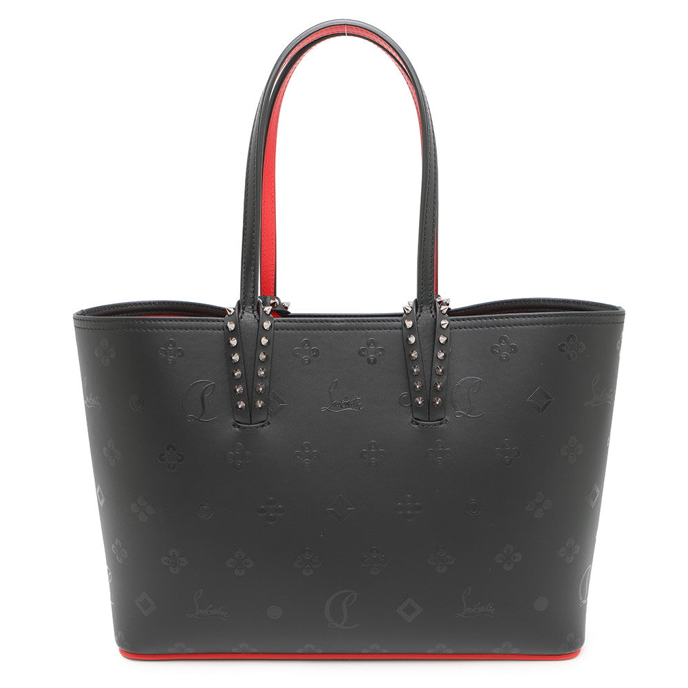 Christian Louboutin Kabata Studded Tote Bag Black1235008 Leather Size Small