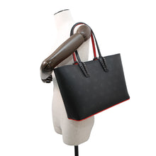 Load image into Gallery viewer, Christian Louboutin Kabata Studded Tote Bag Black1235008 Leather Size Small
