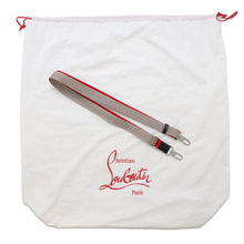 Load image into Gallery viewer, Christian Louboutin CABALOU 2WAY Tote Bag CL PARIS Goose/Black/Red1235460 Canvas Leather
