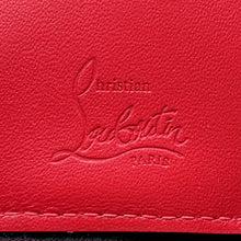 将图像加载到图库查看器中，Christian Louboutin ★Tri-fold Wallet Loubi54 Ruby 54 Compact Wallet White/Red3235108 Patent Leather
