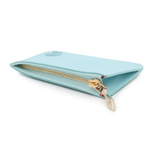 将图像加载到图库查看器中，Christian Louboutin ★Ruby 54 Card Holder Light Blue3235111 Leather
