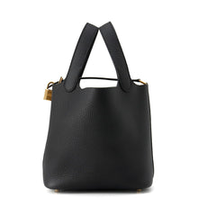 Load image into Gallery viewer, HERMES Picotin Lock Black Taurillon Clemence Size PM
