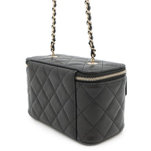 Load image into Gallery viewer, CHANEL Vanity ChainShoulder Bag BlackAP1341 Caviar Leather
