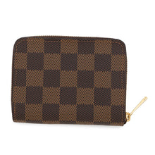 Load image into Gallery viewer, LOUIS VUITTON Zippy Coin Purse BrownN63070 Damier Ebene Canvas
