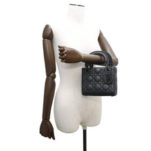 Load image into Gallery viewer, Dior Lady Dior Canage 2WAY Handbag BlackM0505SLOI Ultra Matt Calf Leather Size Mini
