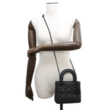 Load image into Gallery viewer, Dior Lady Dior Canage 2WAY Handbag BlackM0505SLOI Ultra Matt Calf Leather Size Mini
