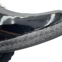 将图像加载到图库查看器中，CHANEL CC Logo Espadrilles slip-ons BlackG31874 Enamel Size 37
