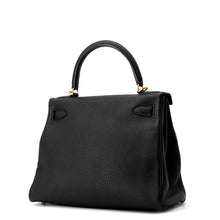 Load image into Gallery viewer, HERMES Kelly Retourne Black Togo Leather Size 28
