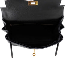 Load image into Gallery viewer, HERMES Kelly Retourne Black Togo Leather Size 28
