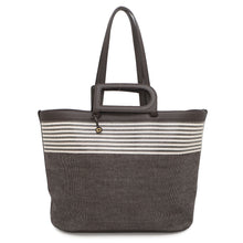 Load image into Gallery viewer, Delvaux DtoD  Tote Bag Brown Canvas Leather Size MM
