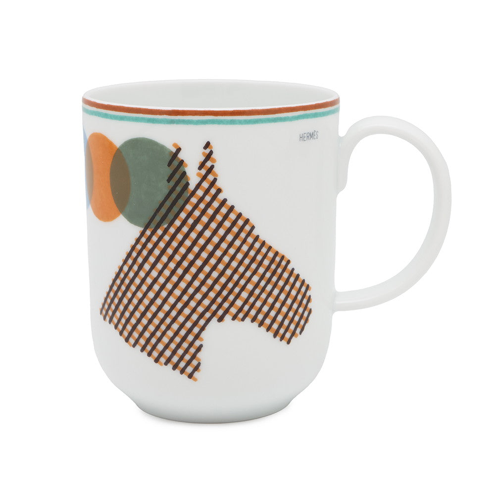 HERMES Mug Thor HERMES White / Multi Porcelain