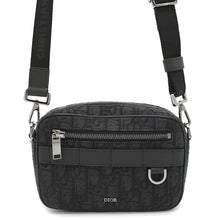 Load image into Gallery viewer, Dior Oblique Safari Shoulder Bag Black2ESWS011YKY Jacquard Leather Size Mini
