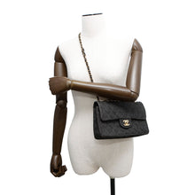 Load image into Gallery viewer, CHANEL Matelasse W flap WChainShoulder Bag BlackA01113 Denim Size 23
