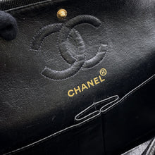 Load image into Gallery viewer, CHANEL Matelasse W flap WChainShoulder Bag BlackA01113 Denim Size 23

