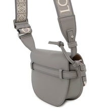 将图像加载到图库查看器中，LOEWE Gate Dual Shoulder Bag GrayA650N46X13 Soft Calf Leather Size Mini

