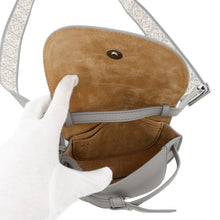 将图像加载到图库查看器中，LOEWE Gate Dual Shoulder Bag GrayA650N46X13 Soft Calf Leather Size Mini
