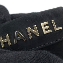 将图像加载到图库查看器中，CHANEL short boots BlackG38169 suede Size 37
