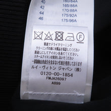 将图像加载到图库查看器中，LOUIS VUITTON Embossed Monogram Zip-Up Jacket Size 36 Black1A9EPZ Nylon72% Polyurethane28%
