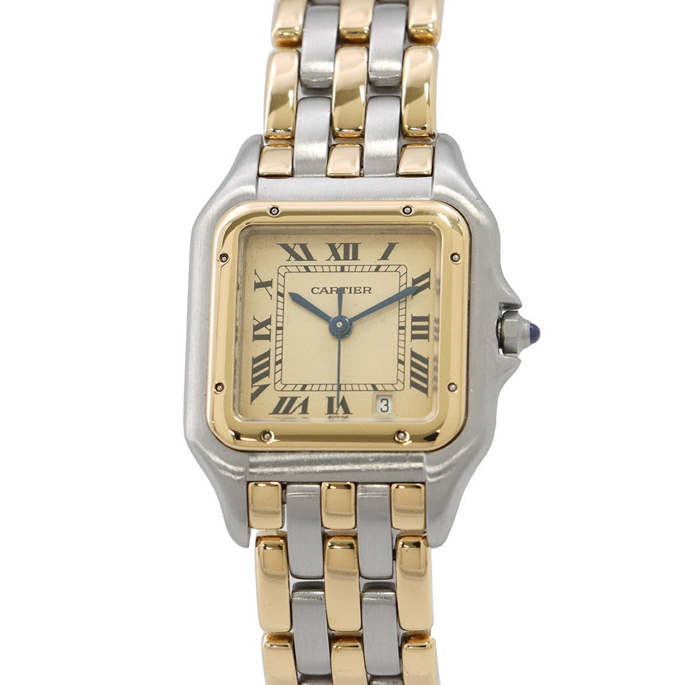 CARTIER PANTHEREMM 3 Row W26mm Stainless Steel K18YG Ivory Dial83083244