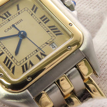 将图像加载到图库查看器中，CARTIER PANTHEREMM 3 Row W26mm Stainless Steel K18YG Ivory Dial83083244
